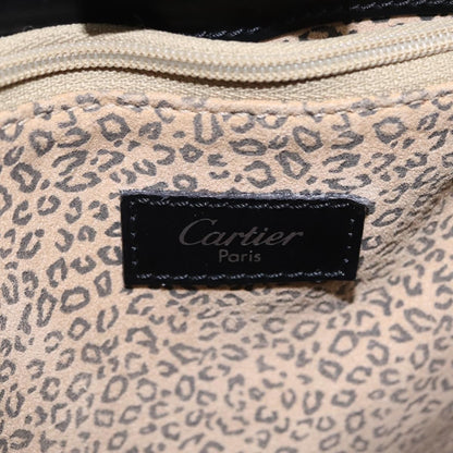 Cartier Panthère Shoulder Leather, Black, Leather, Shoulder Bag