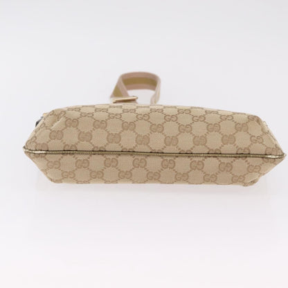 Gucci Web Strap Messenger GG Coated Canvas, Beige, Canvas, Handbag