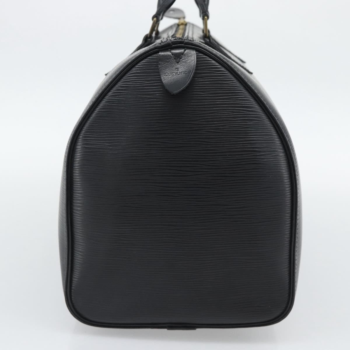 Louis Vuitton Speedy Epi, Black, Leather, Handbag