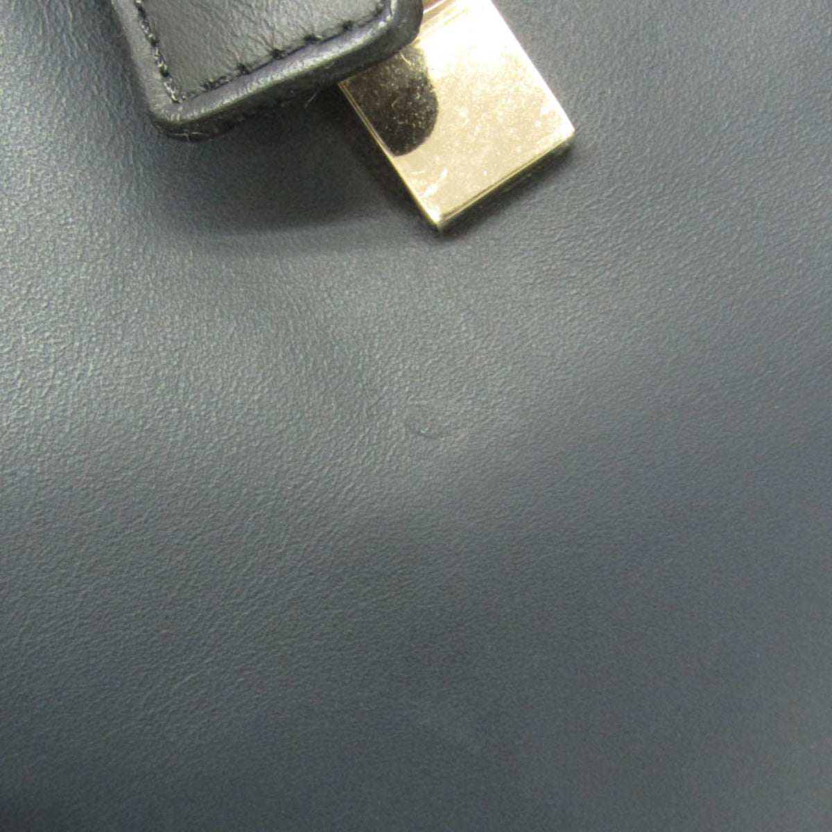 Chloe Bicolor Baylee Satchel Leather, Gray, Leather, Handbag