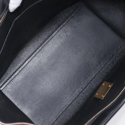 Celine Trapeze Leather, Blue, Leather, Handbag