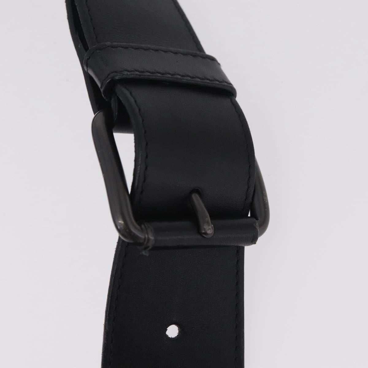 Bottega Veneta Utility Waist Leather with Intrecciato, Black, Leather, Shoulder Bag