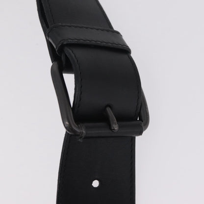 Bottega Veneta Utility Waist Leather with Intrecciato, Black, Leather, Shoulder Bag