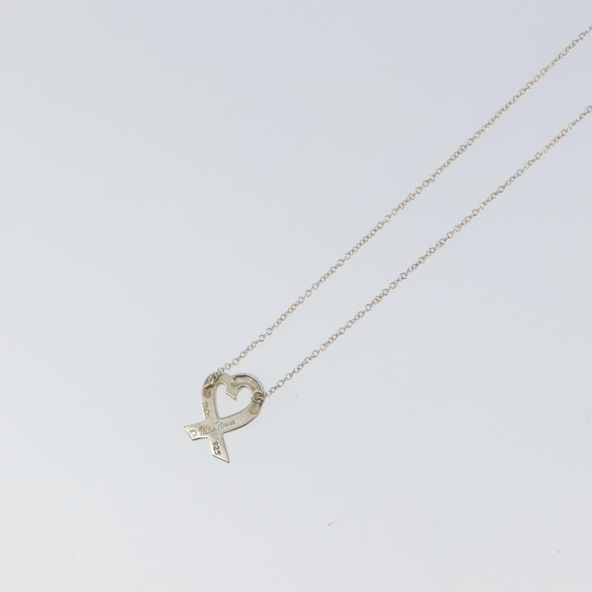 Tiffany & Co. Paloma Picasso Loving Heart Pendant Silver 925, Silver, Silver, Necklace
