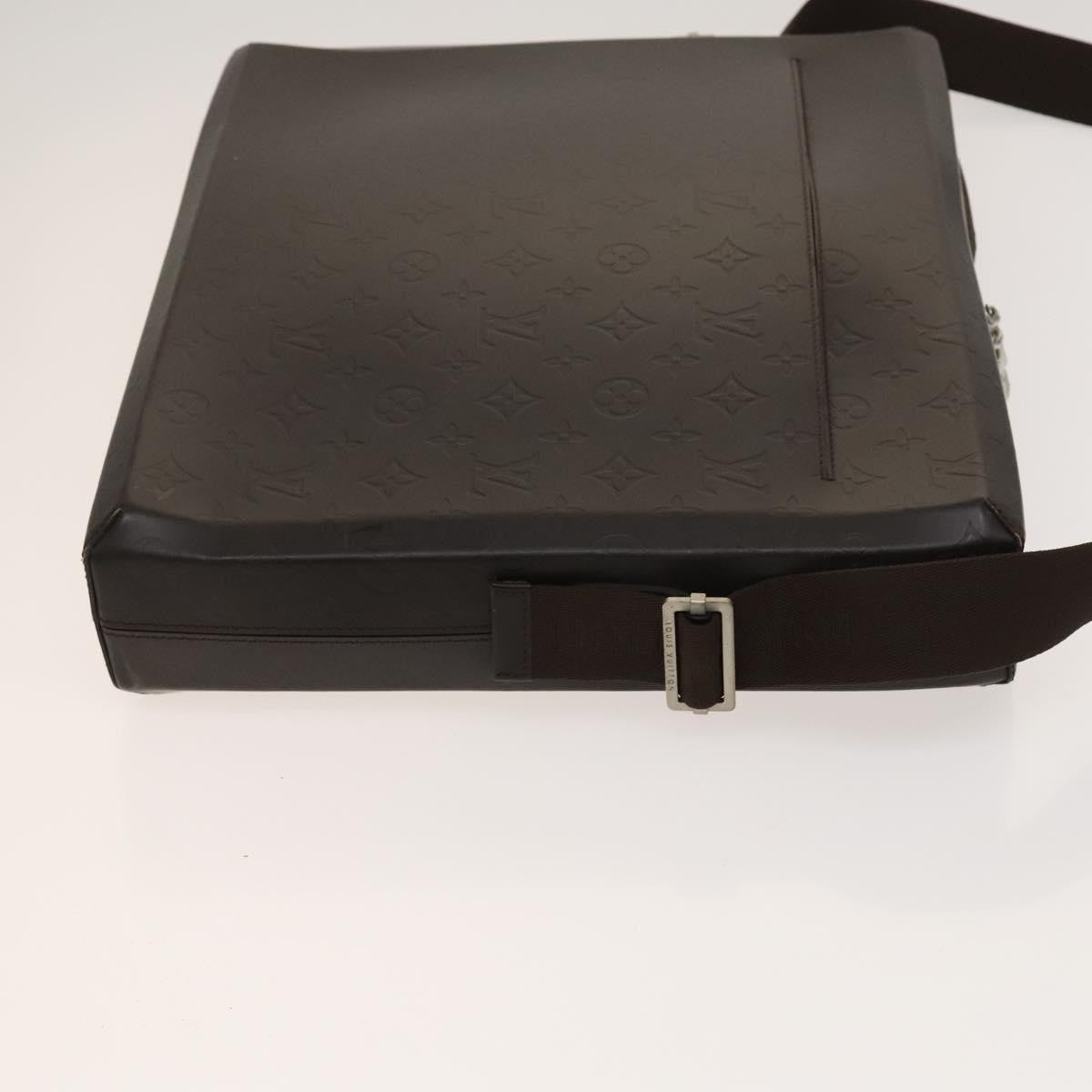 Louis Vuitton Steve Messenger Monogram Glace Leather, Brown, Leather, Handbag