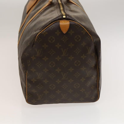 Louis Vuitton Keepall Bag Monogram Canvas, BROWN, CANVAS, Travel bag