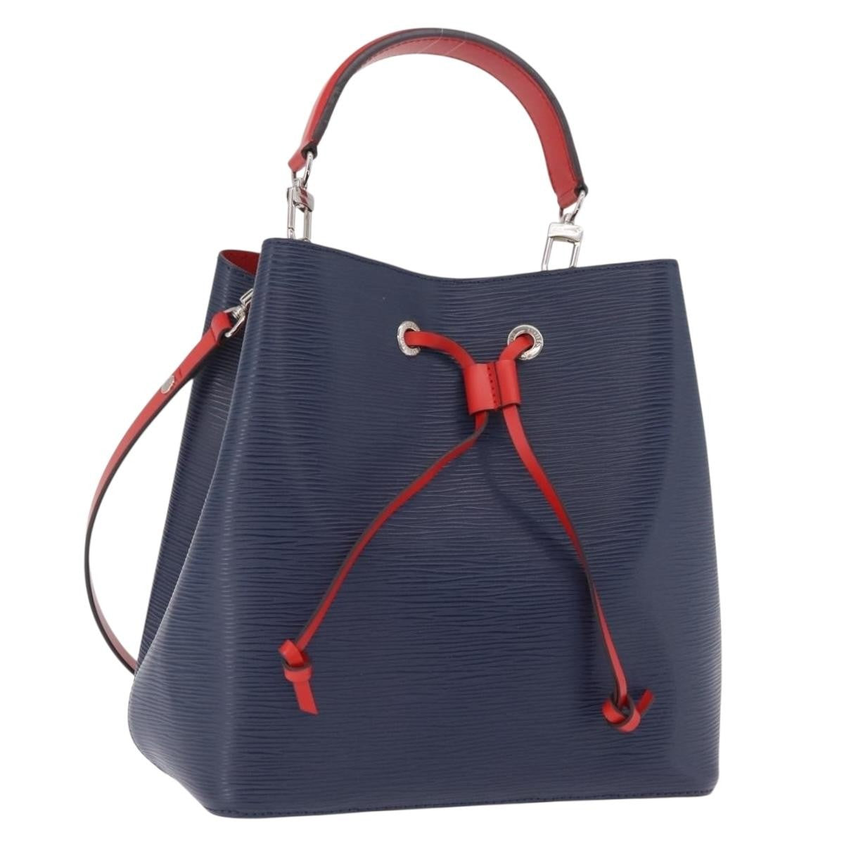 Louis Vuitton NeoNoe Limited Edition Colored Damier, Navy, Leather, Handbag