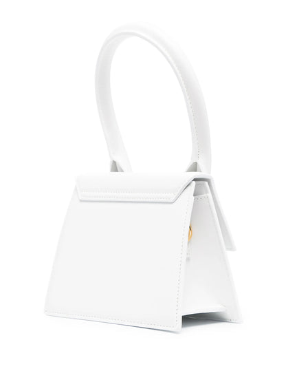 Jacquemus Le Chiquito Moyen Bag Leather, White, Leather, Handbag