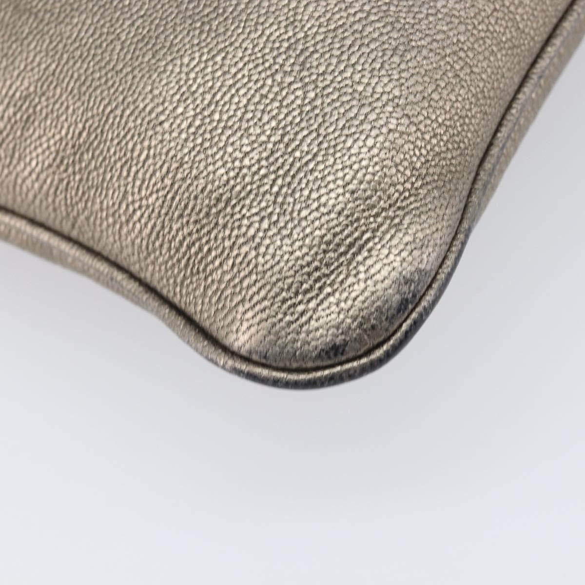 Loewe Front Pocket Leather, Gold, Leather, Crossbody Bag