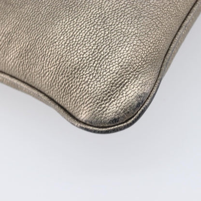 Loewe Front Pocket Leather, Gold, Leather, Crossbody Bag