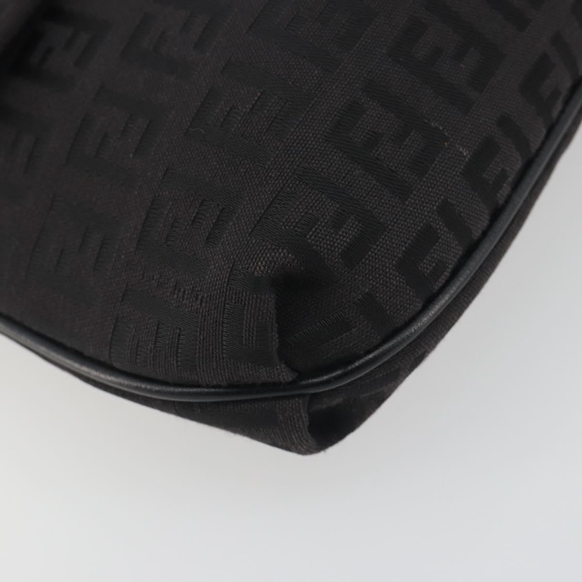Fendi Zucchino Canvas, Black, Canvas, Handbag