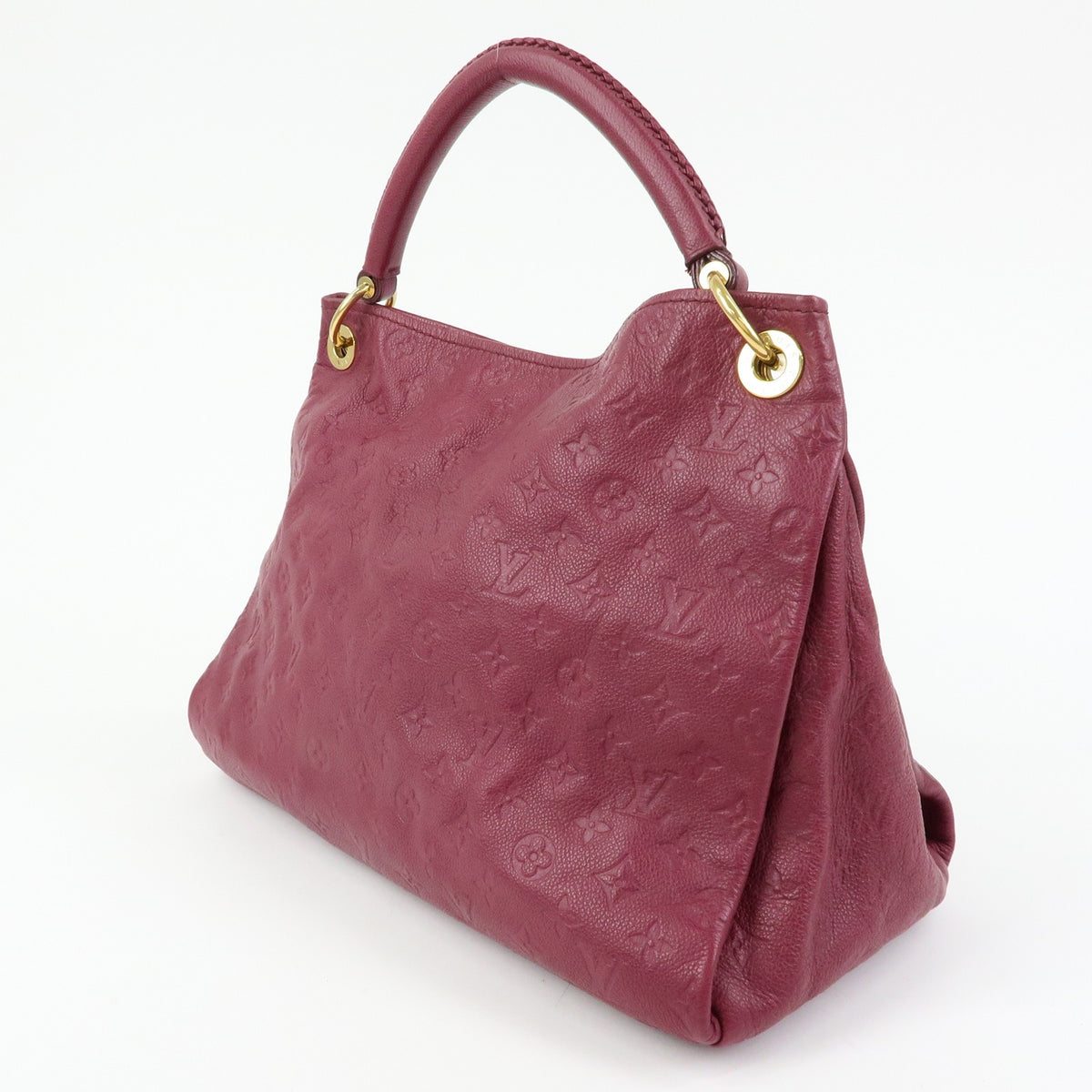 Louis Vuitton Artsy Monogram Empreinte Leather, Burgundy, Leather, Handbag