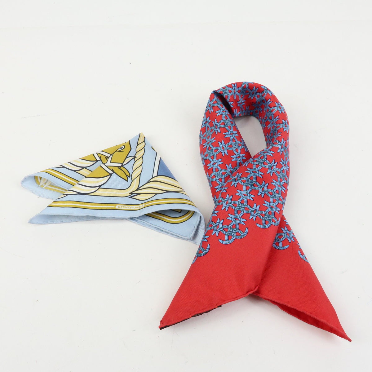 Hermes Carré 42 Silk, Red, Silk, Scarf