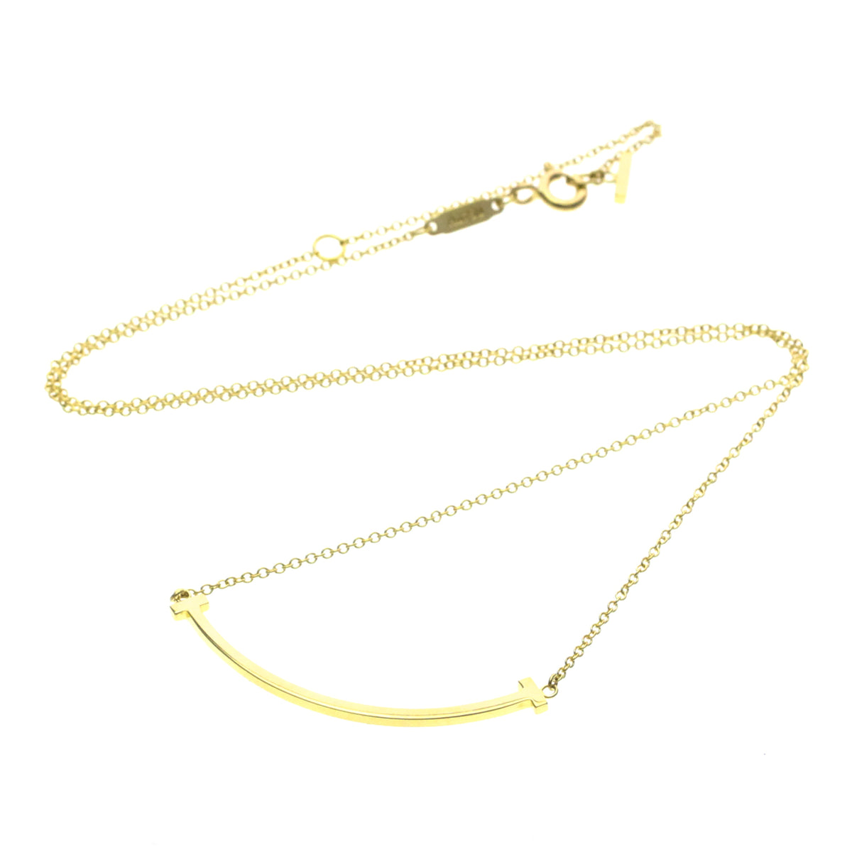 Tiffany & Co. T Smile Pendant 18K Yellow Gold, Gold, Yellow Gold, Necklace