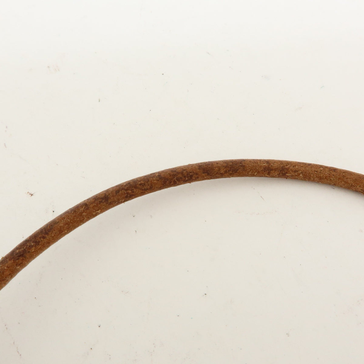 Hermes Jumbo Hook Choker Woven Leather and Metal, Brown, Leather, Necklace