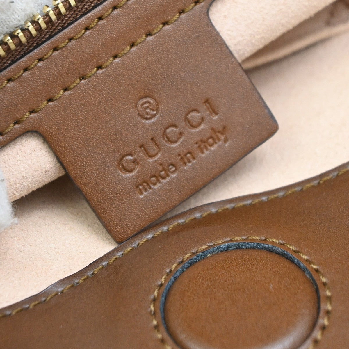 Gucci Convertible Soft GG Coated Canvas with Leather, Brown, Canvas, Tote Bag