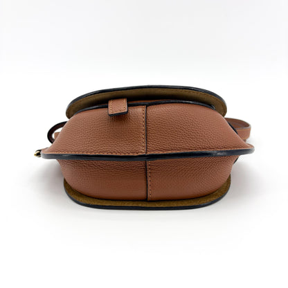 Loewe Gate Leather, Brown, Leather, Shoulder Bag