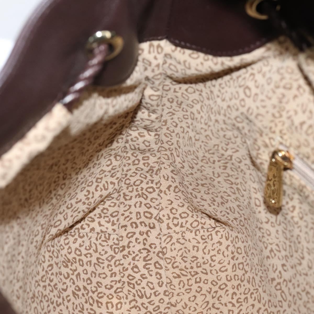 Cartier Panthère Shoulder Leather, Brown, Leather, Shoulder Bag