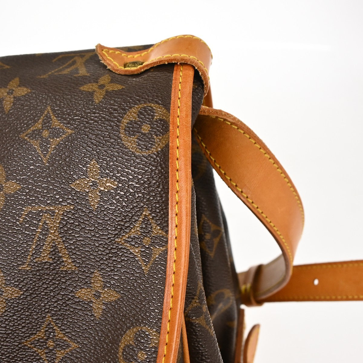 Louis Vuitton Saumur Monogram, Brown, Canvas, Shoulder Bag