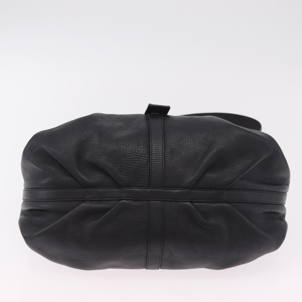 Bvlgari Chandra Hobo Leather, Black, Leather, Shoulder Bag