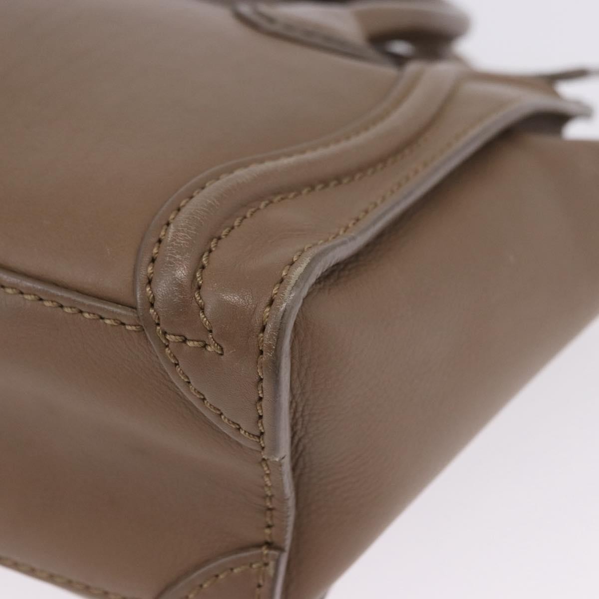 Celine Shopper Luggage Leather, Beige, Leather, Handbag