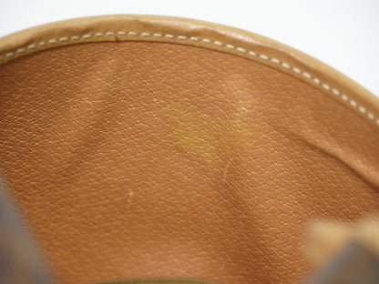 Celine Vintage Macadam Canvas and Leather, Brown, Canvas, Shoulder Bag