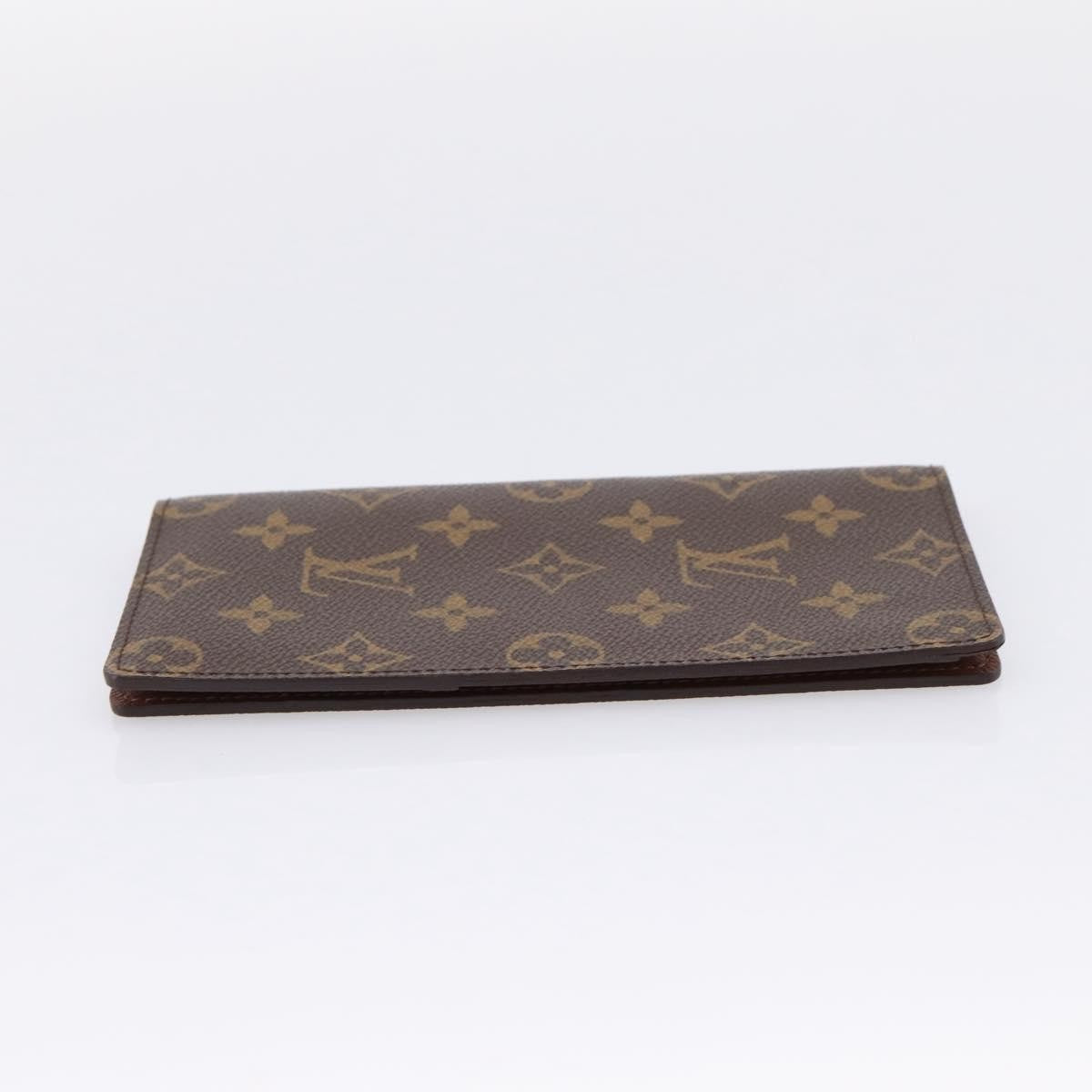 Louis Vuitton Porte Valeurs Checkbook Monogram Canvas, Brown, Canvas, Wallet