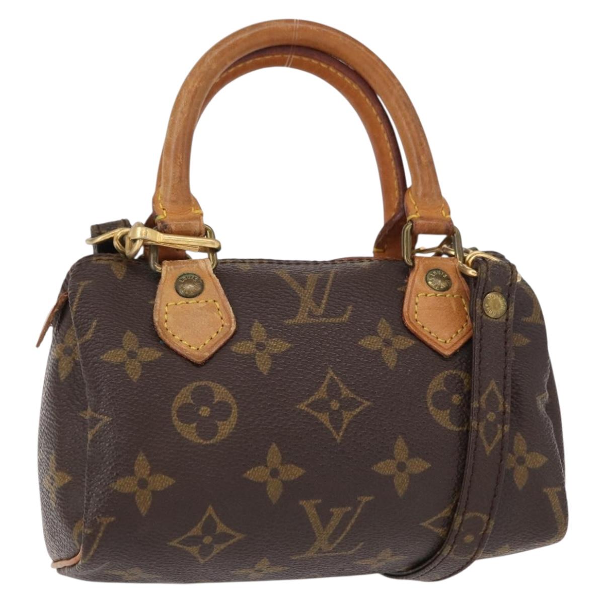 Louis Vuitton Speedy Mini HL Handbag Monogram Canvas, BROWN, CANVAS, Handbag