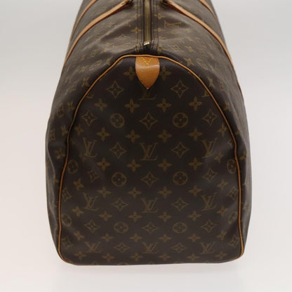 Louis Vuitton Keepall Bag Monogram Canvas, BROWN, CANVAS, Travel bag