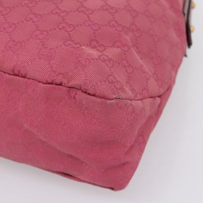 Gucci Horsebit Hobo GG Canvas, Pink, Canvas, Shoulder Bag
