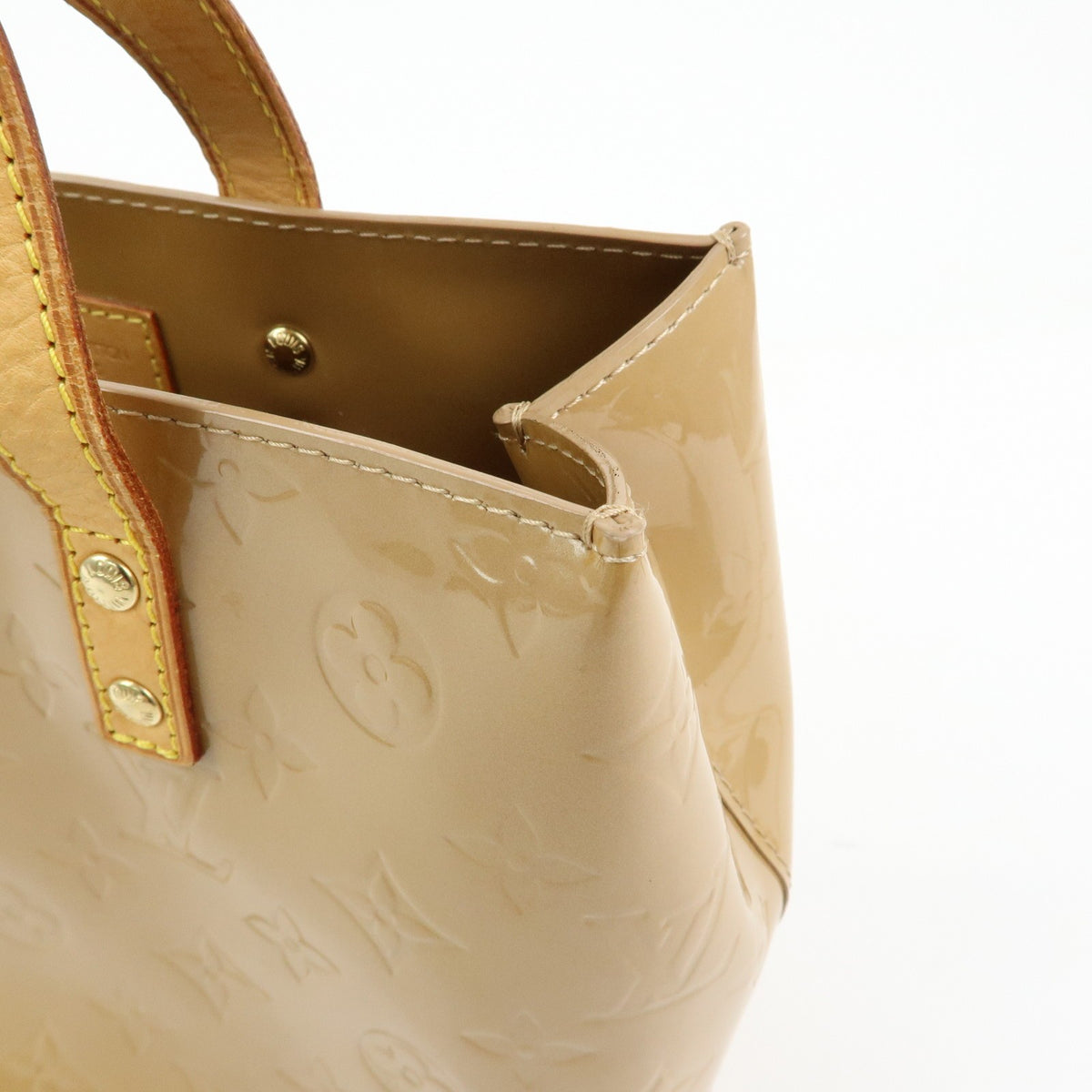 Louis Vuitton Reade Monogram Vernis, Brown, Patent Leather, Handbag