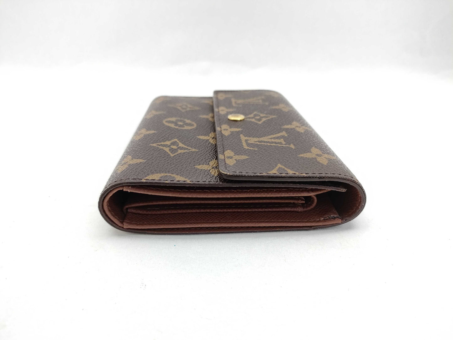Louis Vuitton Mat Porte Tresor International Wallet Monogram Vernis, Brown, Canvas, Wallet