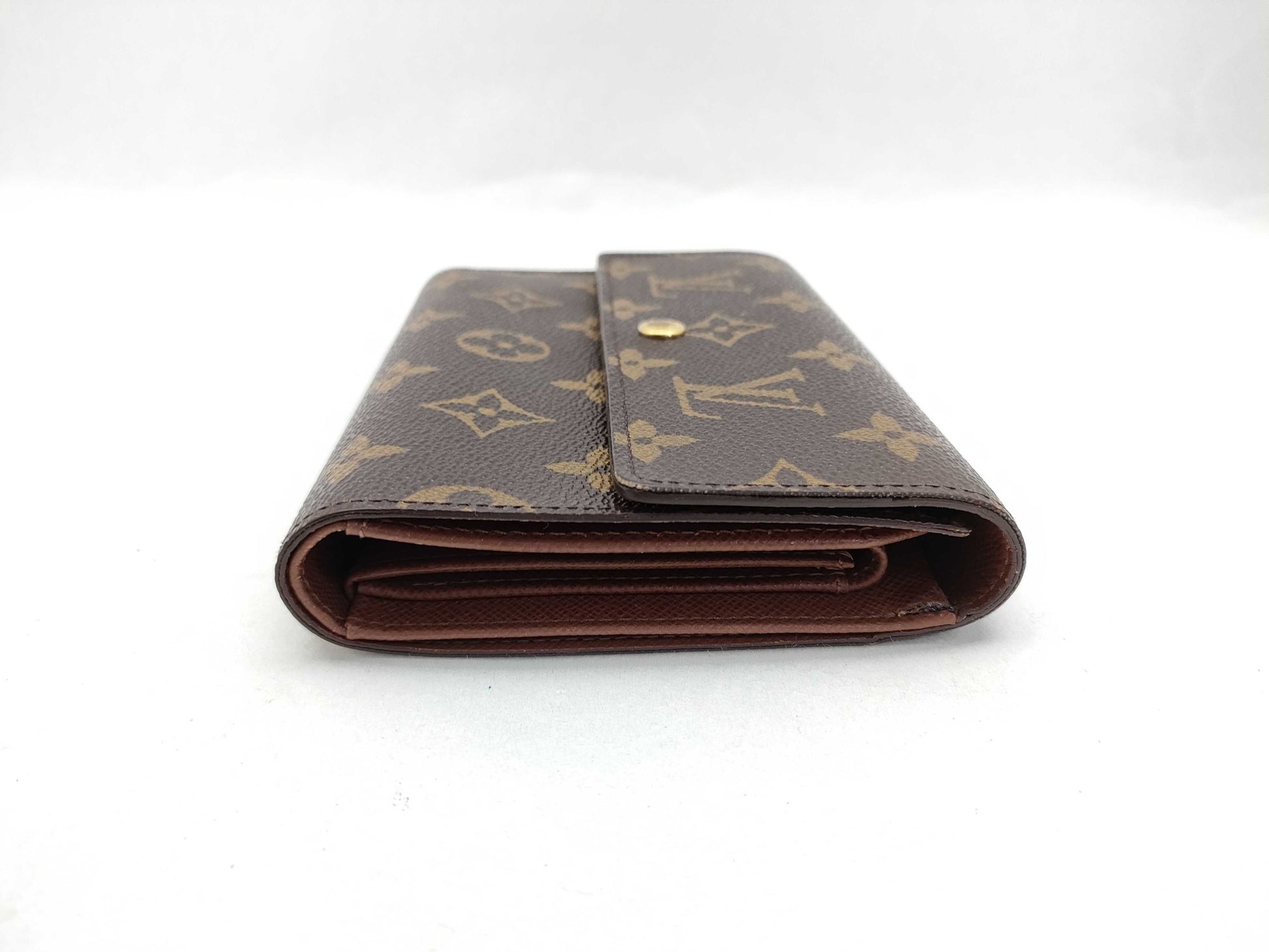 Louis Vuitton Mat Porte Tresor International Wallet Monogram Vernis, Brown, Canvas, Wallet