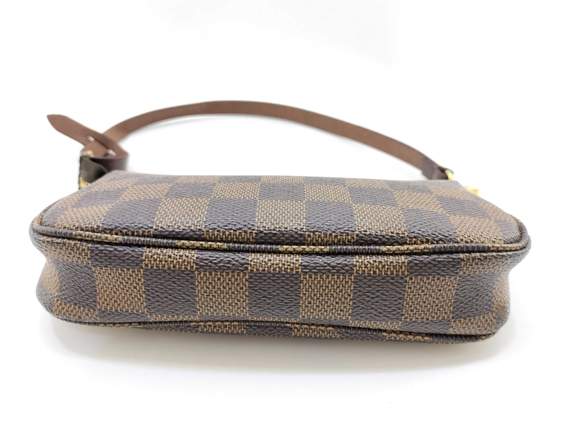 Louis Vuitton Pochette Accessoires Damier, BROWN, CANVAS, Clutche & pouche