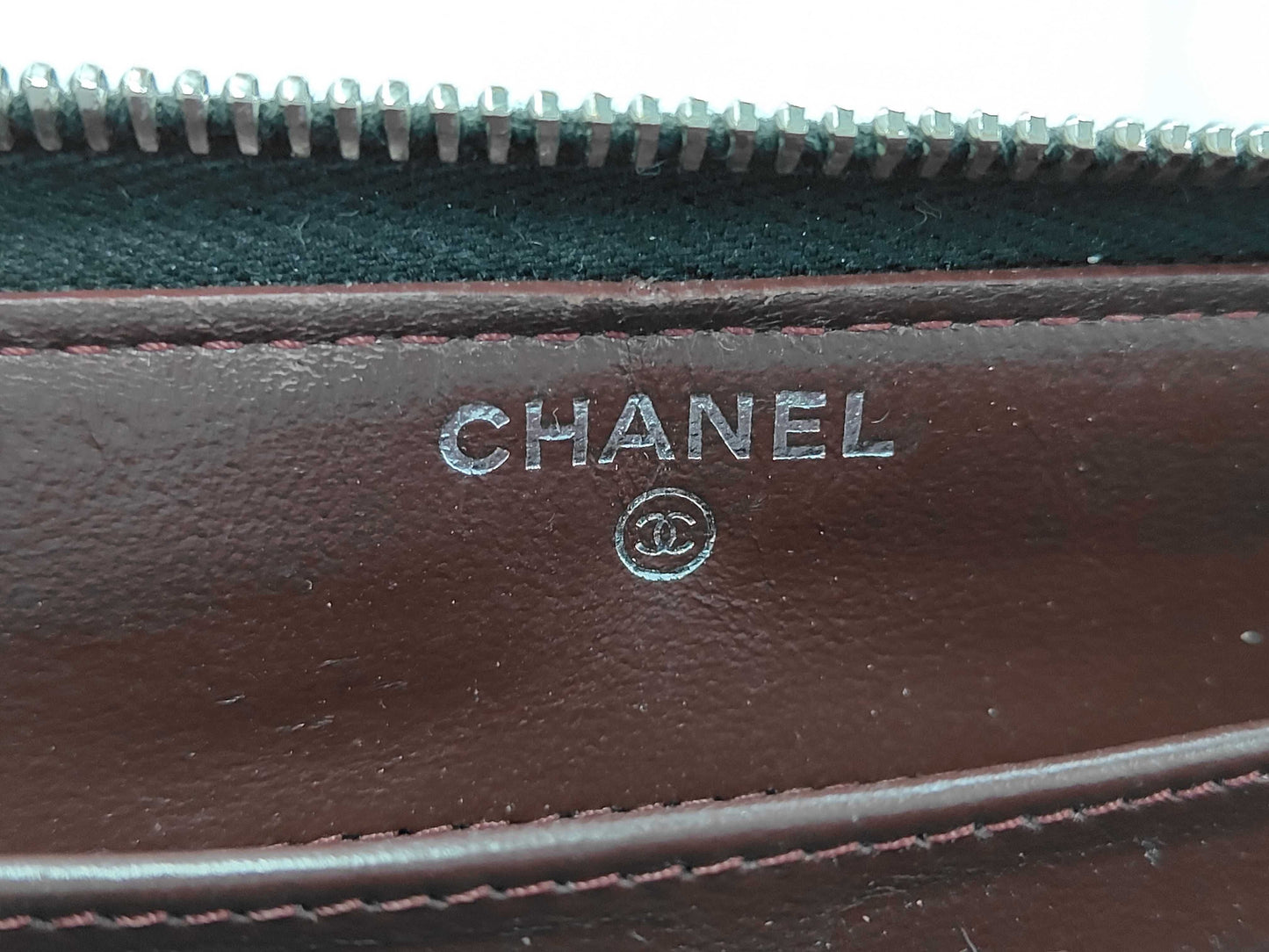 Chanel Coco Boy Zip Around Wallet Quilted Glazed Calfskin, Black, Leather, Wallet