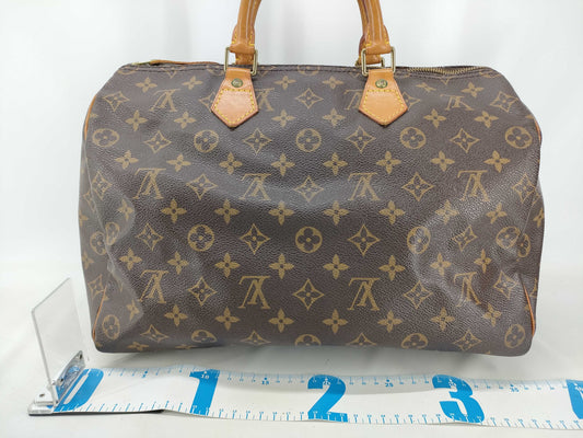 Louis Vuitton Neo Speedy Bag Cuir Orfevre Leather, Brown, Canvas, Handbag
