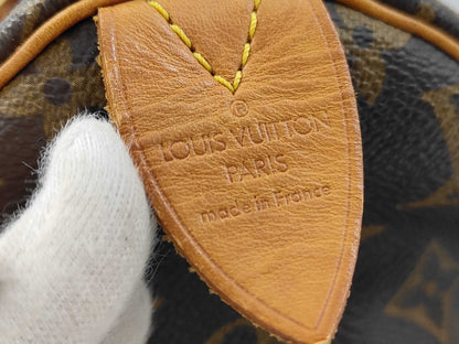 Louis Vuitton Round Speedy Bag Monogram Denim, Brown, Canvas, Handbag