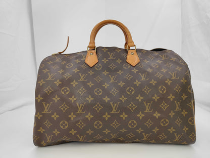 Louis Vuitton Speedy Handbag Monogram Canvas, Brown, Canvas, Handbag
