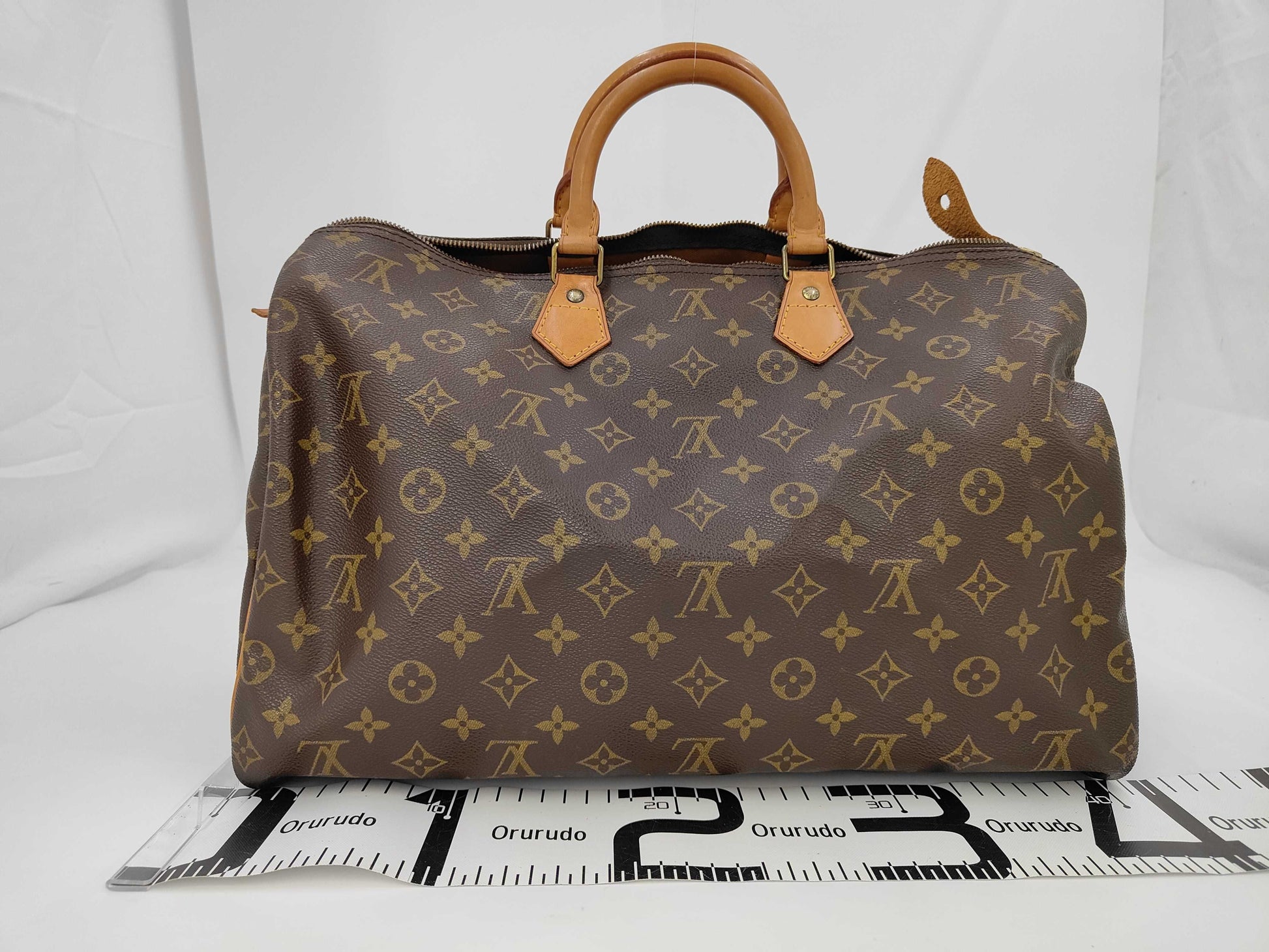 Louis Vuitton Speedy Handbag Monogram Canvas, Brown, Canvas, Handbag