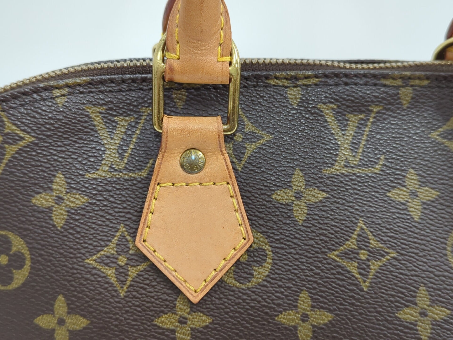 Louis Vuitton Alma Handbag Monogram Canvas, Brown, Canvas, Handbag