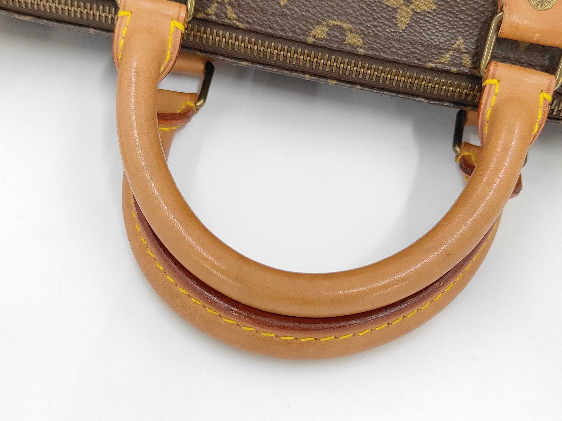 Louis Vuitton Speedy Handbag Monogram Canvas, Brown, Canvas, Handbag