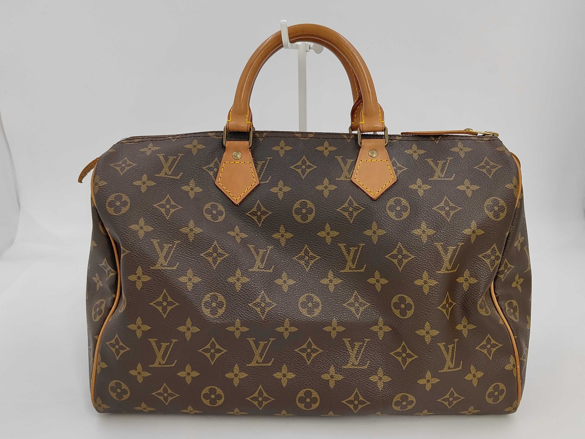 Louis Vuitton Speedy Handbag Monogram Canvas, Brown, Canvas, Handbag