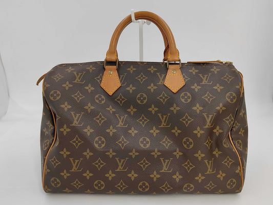 Louis Vuitton Speedy Handbag Monogram Canvas, Brown, Canvas, Handbag
