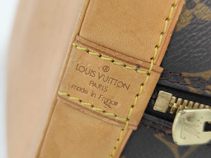 Louis Vuitton Alma Handbag Monogram Canvas, Brown, Canvas, Handbag