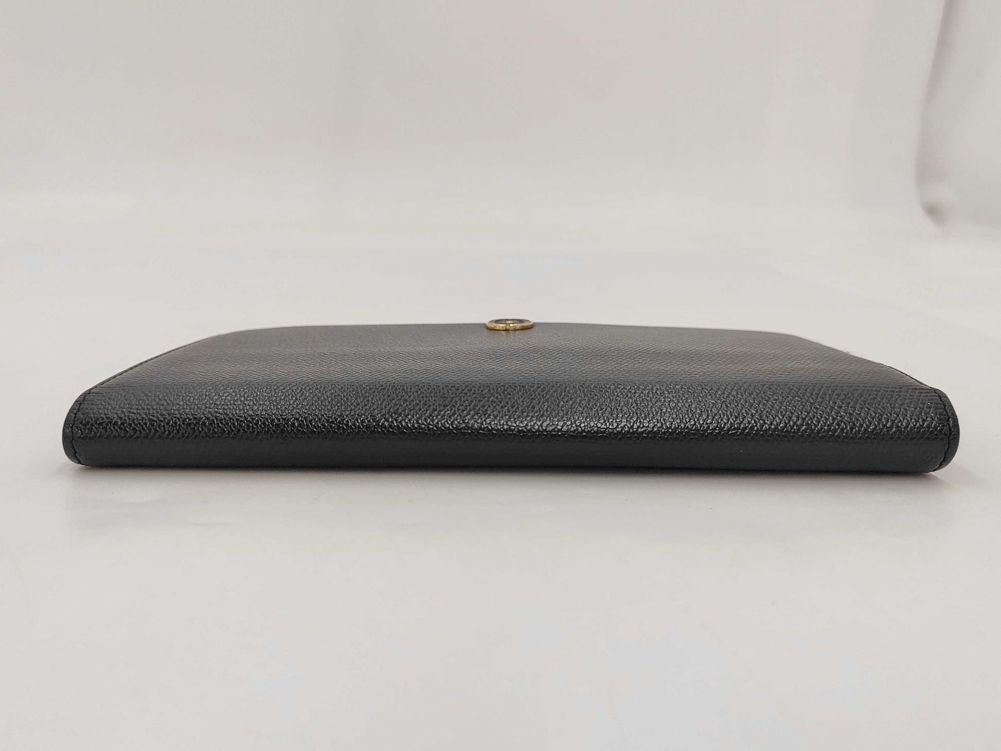 Chanel CC Logo Zipper Long Bifold Leather, Black, Leather, Wallet