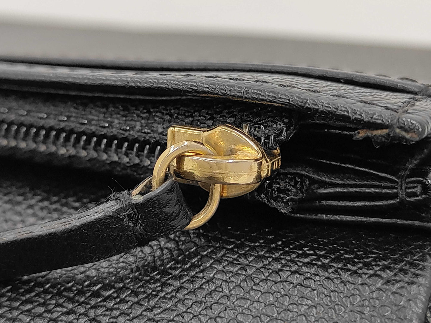 Chanel CC Logo Zipper Long Bifold Leather, Black, Leather, Wallet