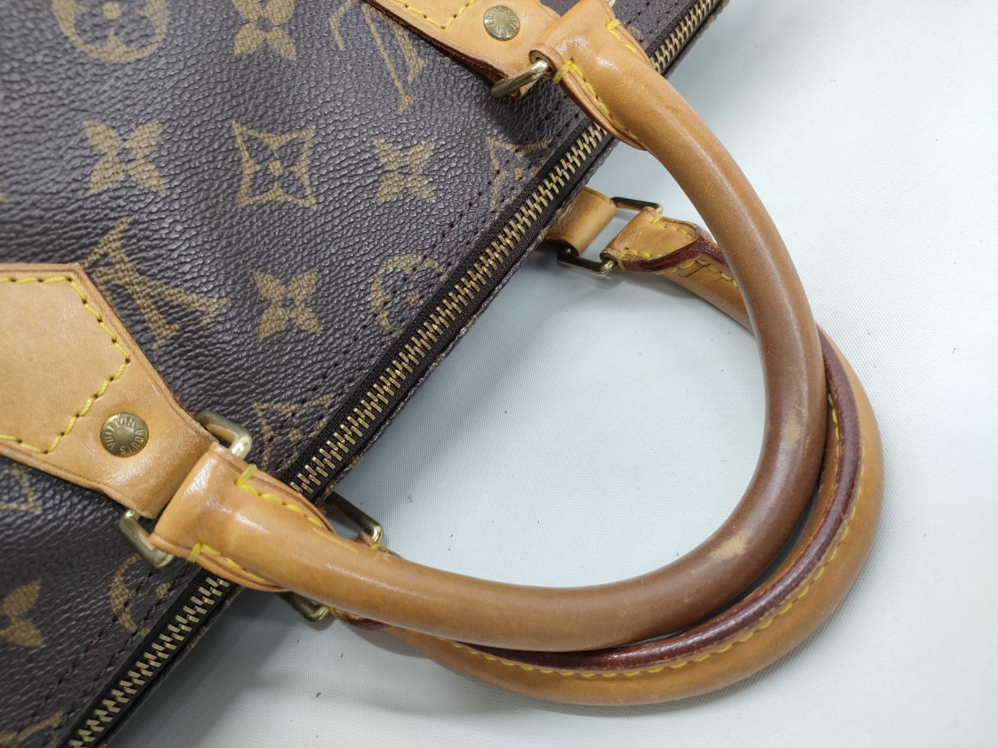 Louis Vuitton Speedy Handbag Monogram Canvas, Brown, Canvas, Handbag