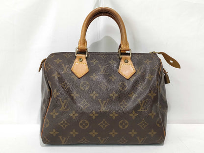 Louis Vuitton Speedy Handbag Monogram Canvas, Brown, Canvas, Handbag