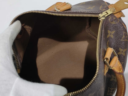 Louis Vuitton Speedy Handbag Monogram Canvas, Brown, Canvas, Handbag