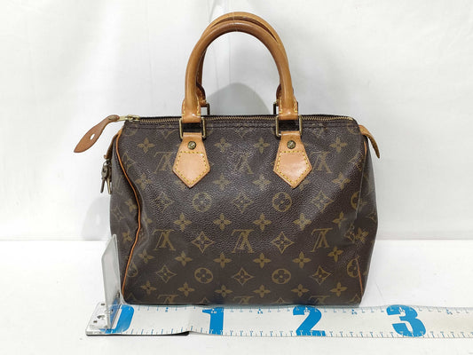 Louis Vuitton Speedy Handbag Monogram Canvas, Brown, Canvas, Handbag